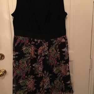 Lane Bryant Dress Size 24. Black / Print.